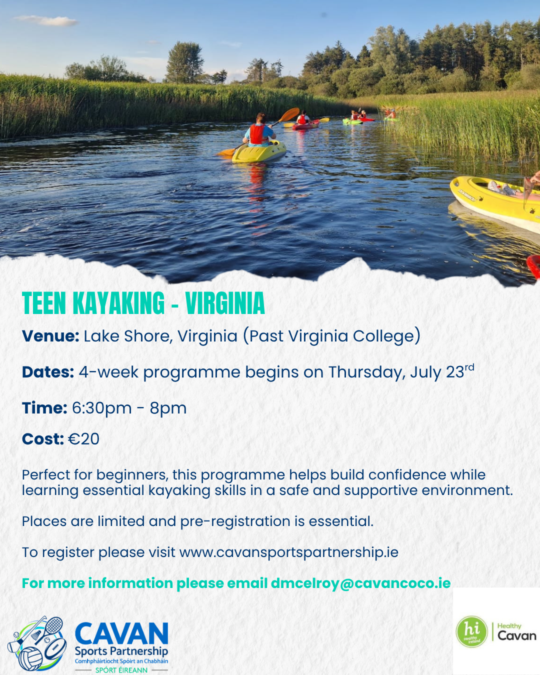 Teen Kayaking Virginia