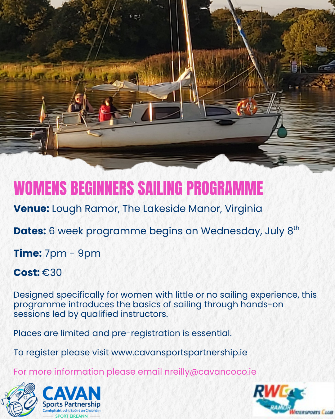 Womens Sailing Lough Ramor